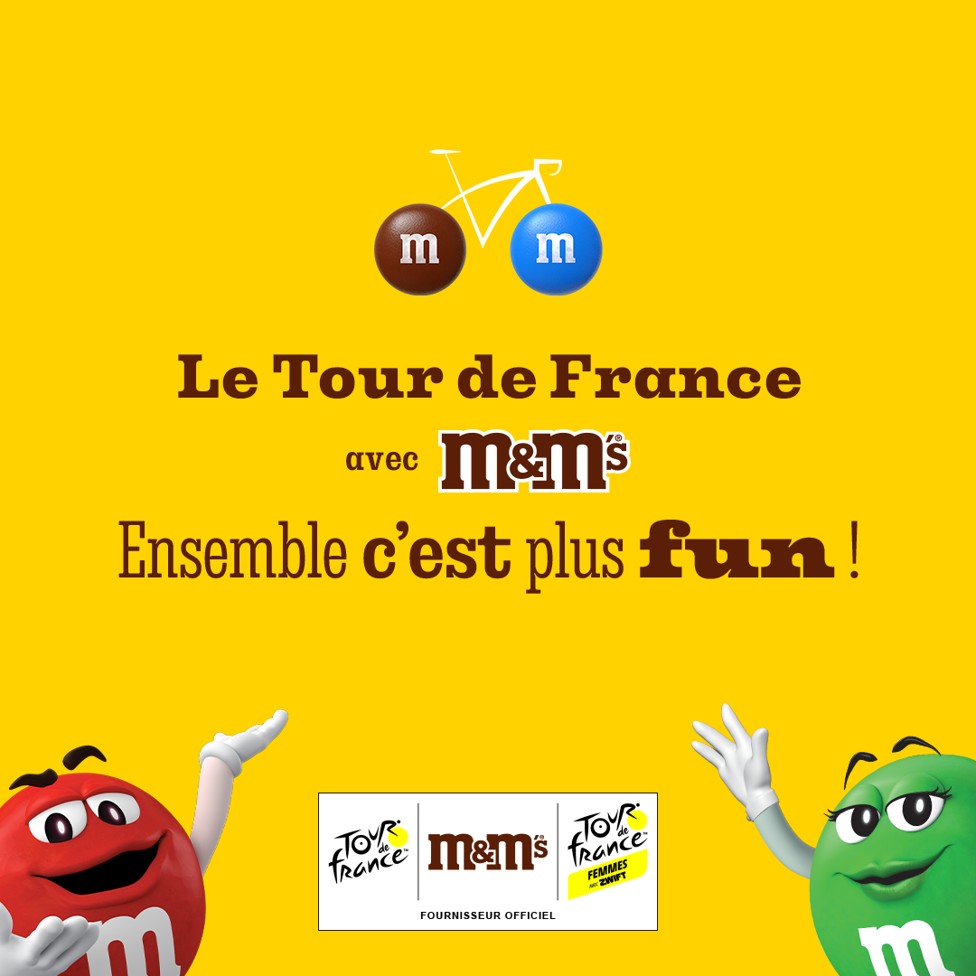 M&M'S® becomes Official Supplier of the Tour de France and the
